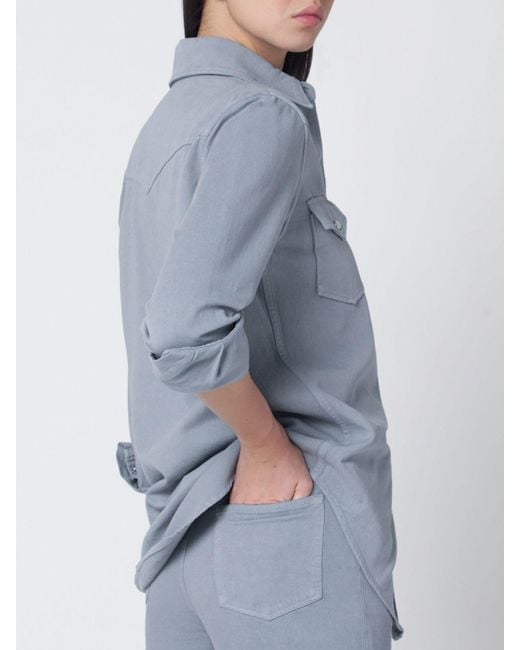 A.P.C. Blue Organic Cotton Shirt