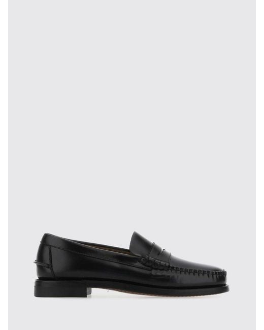Sebago White Classic Dan Brushed Leather Loafers for men