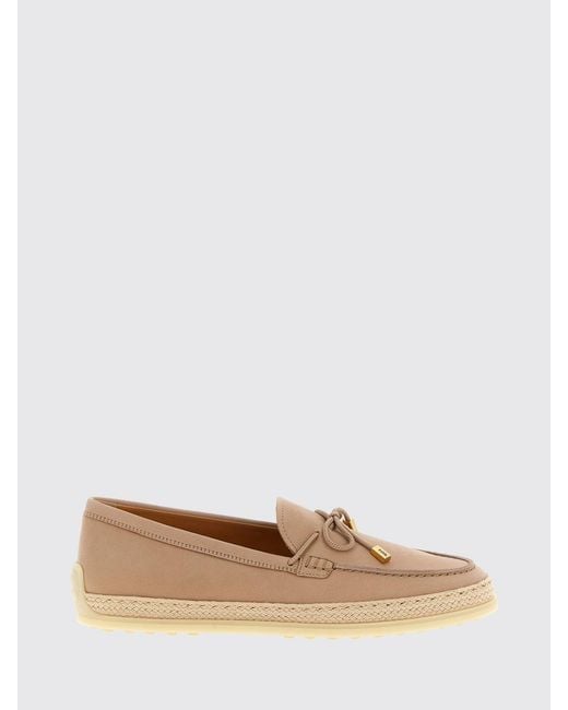 Tod's Natural Nubuck Loafer