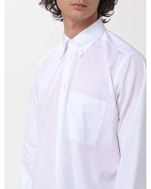 Barena White Classic Poplin Shirt for men