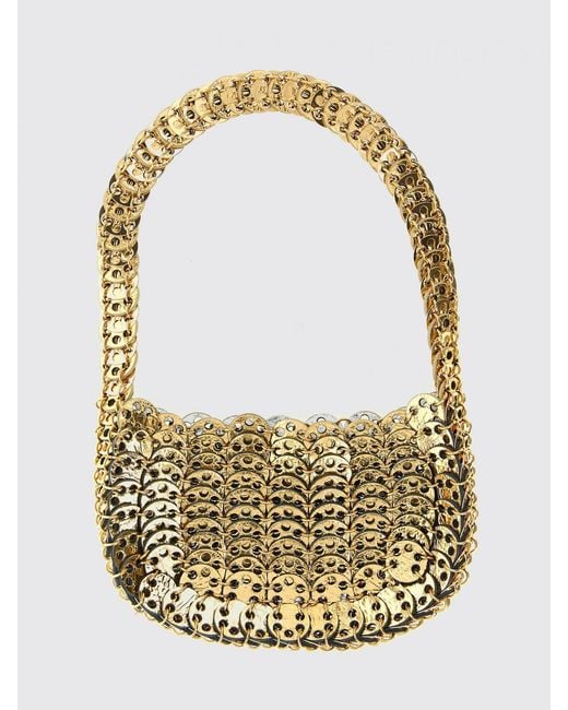Rabanne Metallic Moon Flip Bag