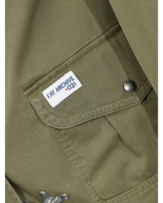 Fay Green Classic Cotton Jacket for men