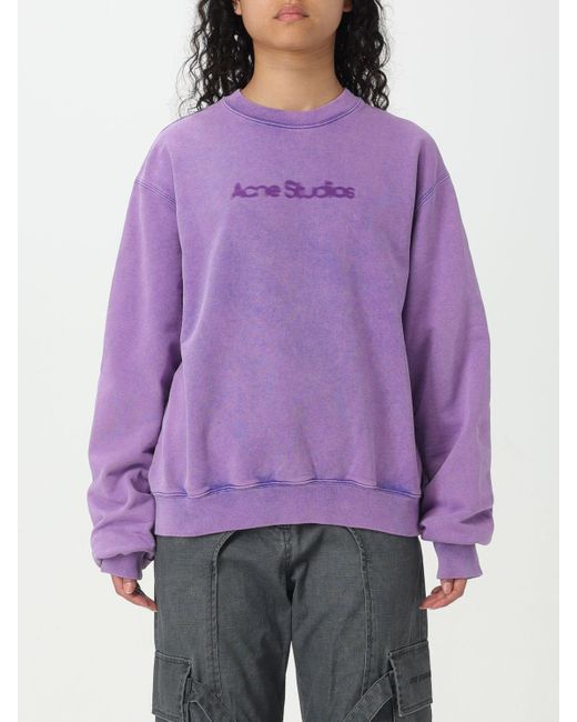 Acne Purple Sweatshirt