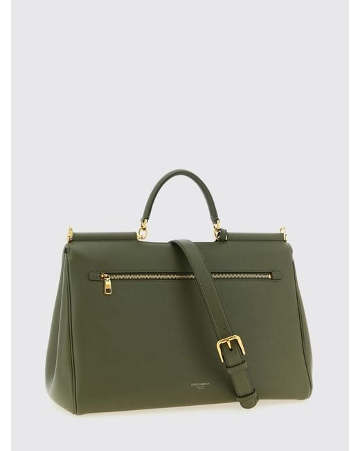 Dolce & Gabbana Green Dolce &Amp Gabbana My Sicily Maxi Plongé Leather Bag