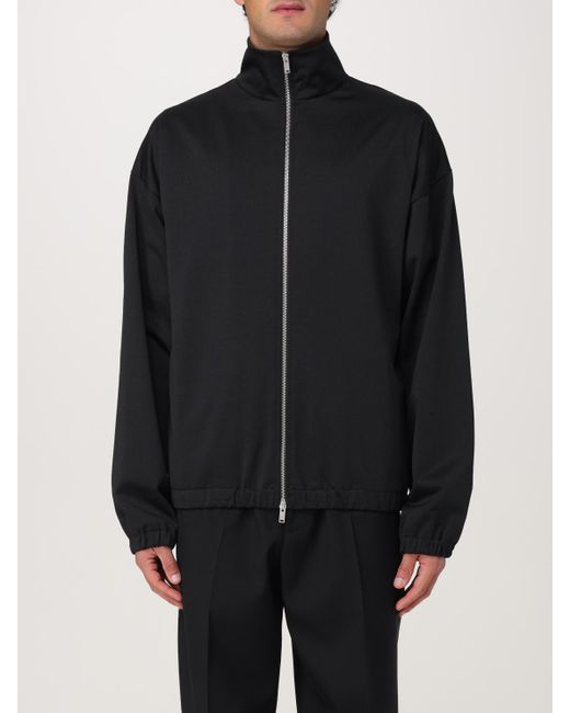 Felpa Basic di Jil Sander in Black da Uomo