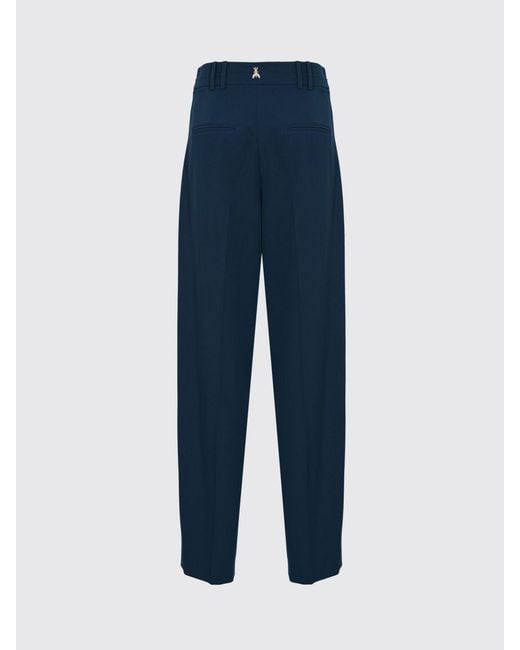 Patrizia Pepe Blue Viscose Blend Wide Leg Pants