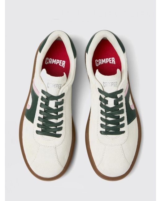 Camper White Pelotas Soller Nubuck Sneakers