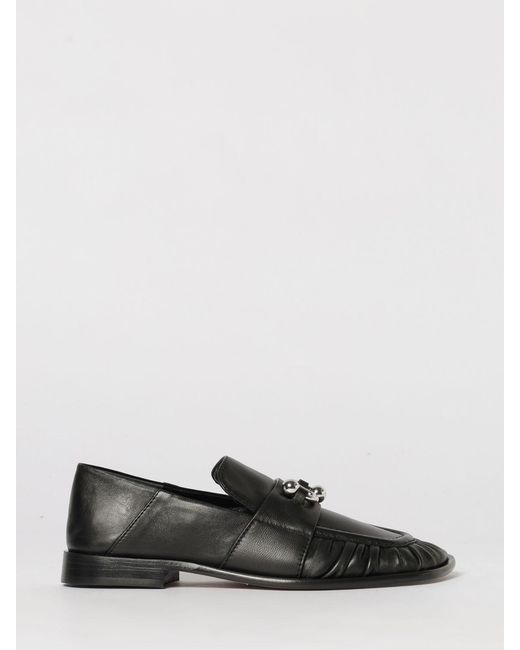 Sportmax White Ondina Leather Loafers