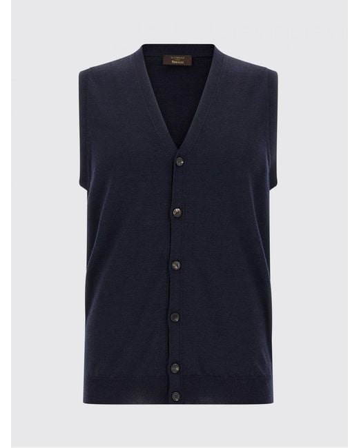 Zanone Blue Suit Vest for men