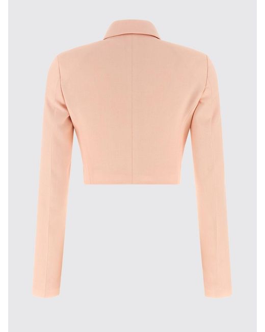 Alberta Ferretti Blue Wool Blend Crop Jacket