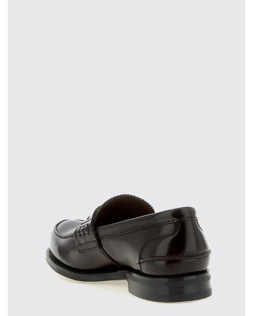 Church's White Pembrey Brushed Leather Penny Loafers With Saddle Strap for men
