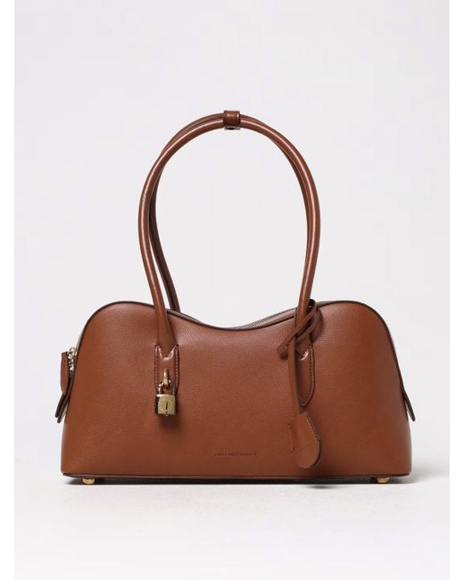 Stella McCartney Brown Grained Synthetic Leather Ryder Bag