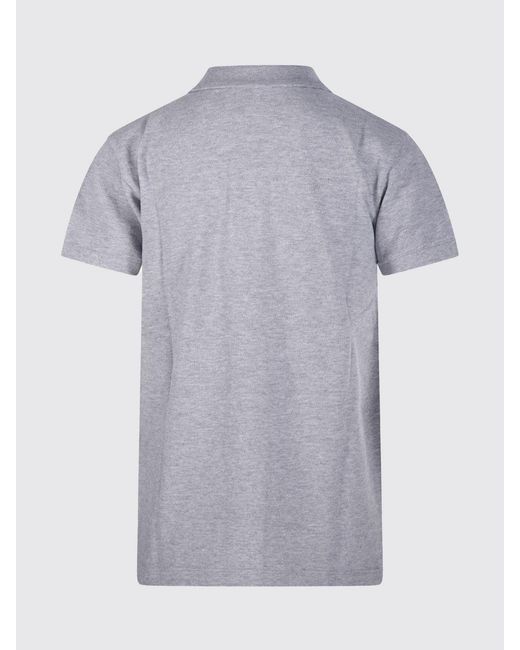 Maison Kitsuné Gray Maison KitsunÉ Basic Cotton Polo Shirt