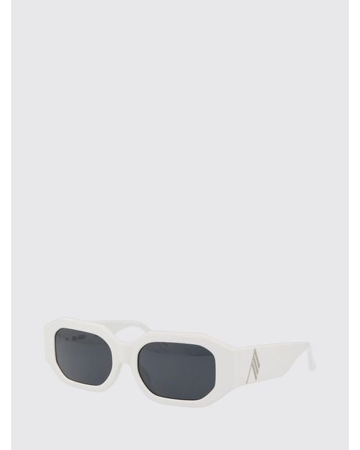 The Attico White Blake Sunglasses