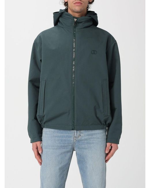 Gucci Blue Reversible Cotton Jacket for men