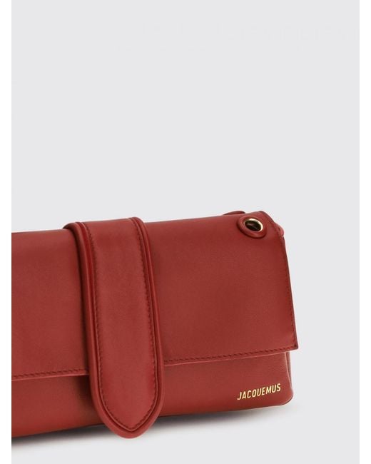 Jacquemus Red Le Bambino Chaîne Leather Bag