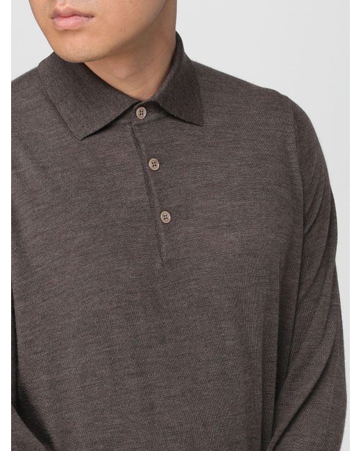 Polo di Brunello Cucinelli in Gray da Uomo