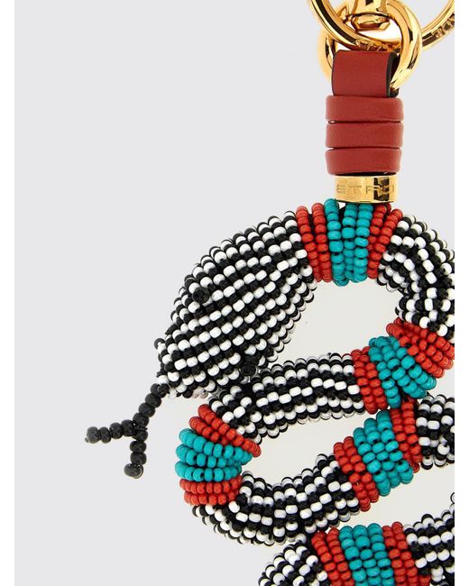 Etro White Key Chain