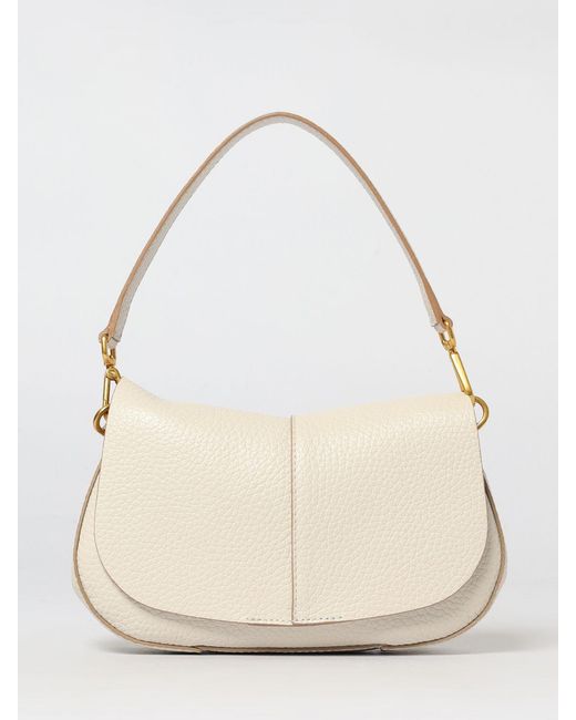 Gianni Chiarini Natural Helena Round Bs Grained Leather Bag