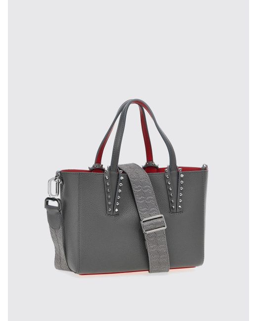 Borsa Cabata Mini di Christian Louboutin in Gray da Uomo