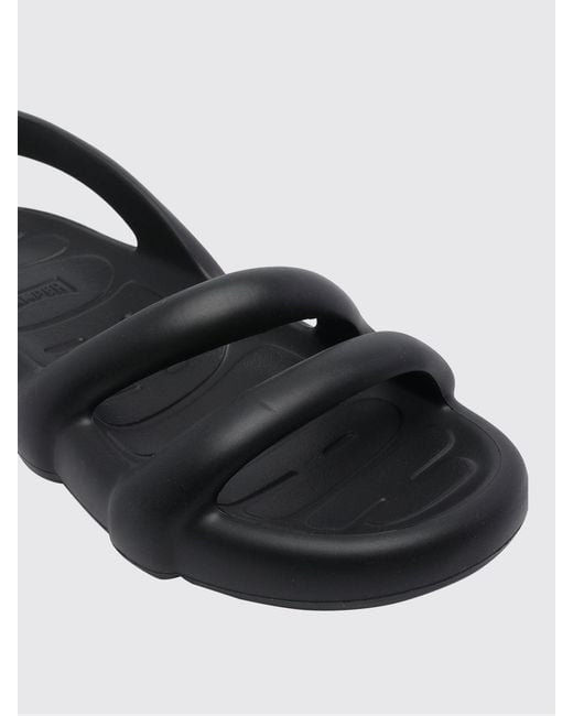 Camper Black Kobarah Low-Heel Slingback Sandals