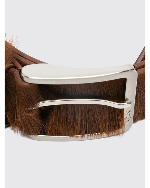 N°21 Brown Pony Hair Belt