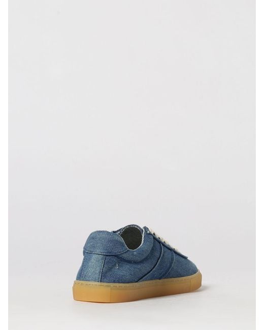 COPENHAGEN Blue Paia Cotton Denim Sneakers