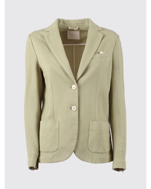 Circolo 1901 Natural Single Breasted Cotton Blazer