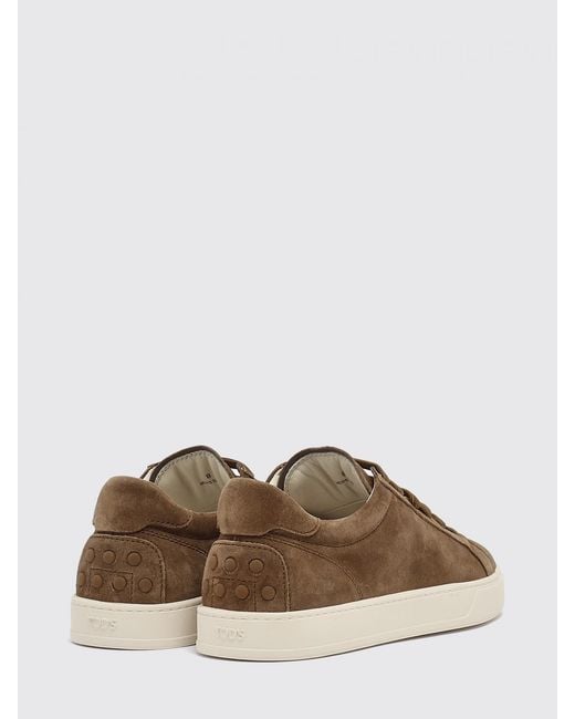 Tod's Brown Suede Sneakers for men