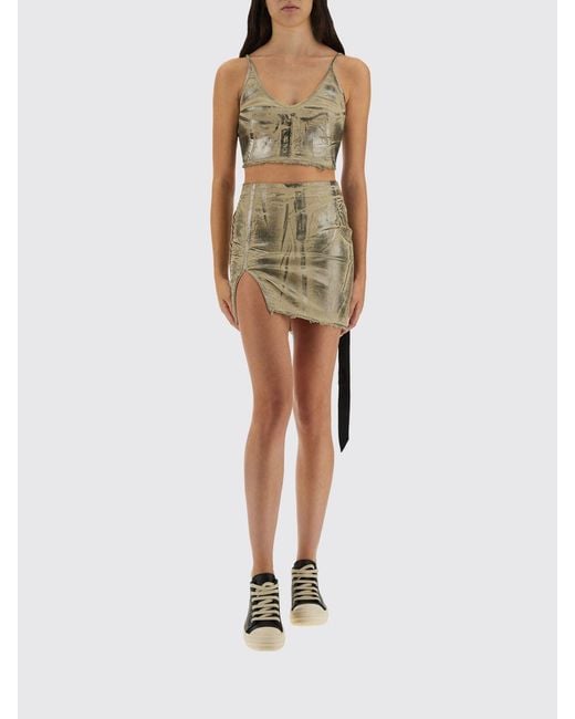 Rick Owens Green "Minimal" Mini Skirt