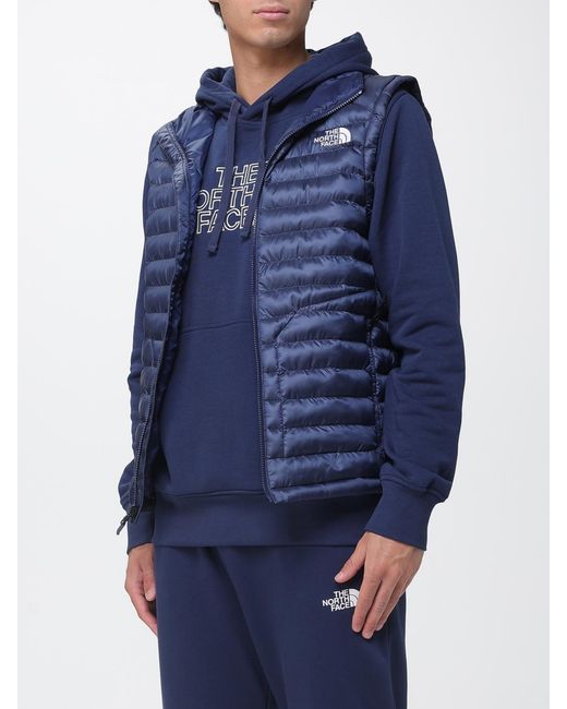 The North Face Blue Water-Repellent Quilted Padded Gilet for men