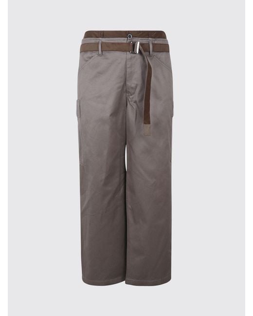 Sacai Gray Pants for men