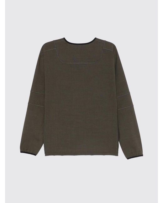 GR10K Green Virgin Wool Sweater for men