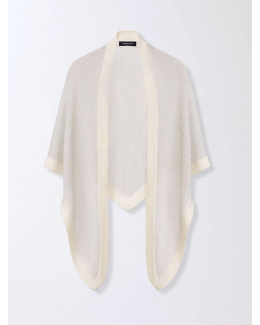 Fabiana Filippi White Merino Wool Scarf