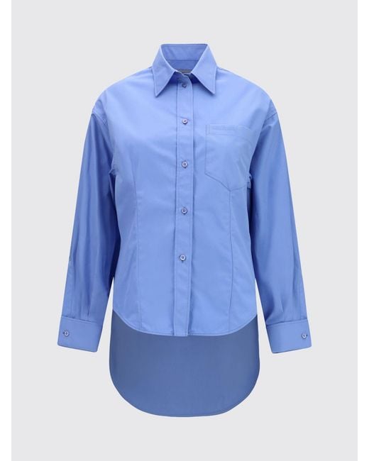 Balenciaga Blue Cotton Casual Shirt