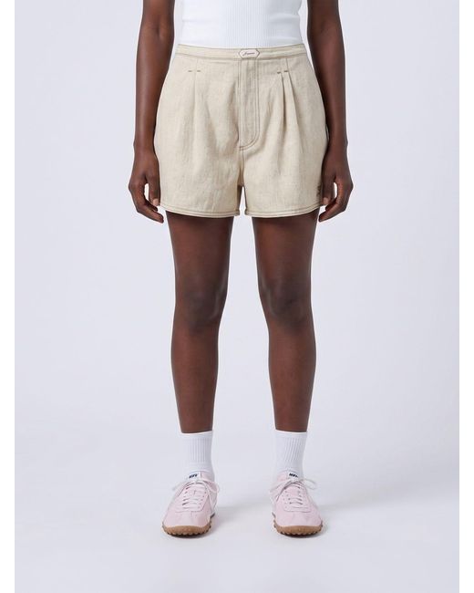 Jacquemus White Cotton Blend Shorts