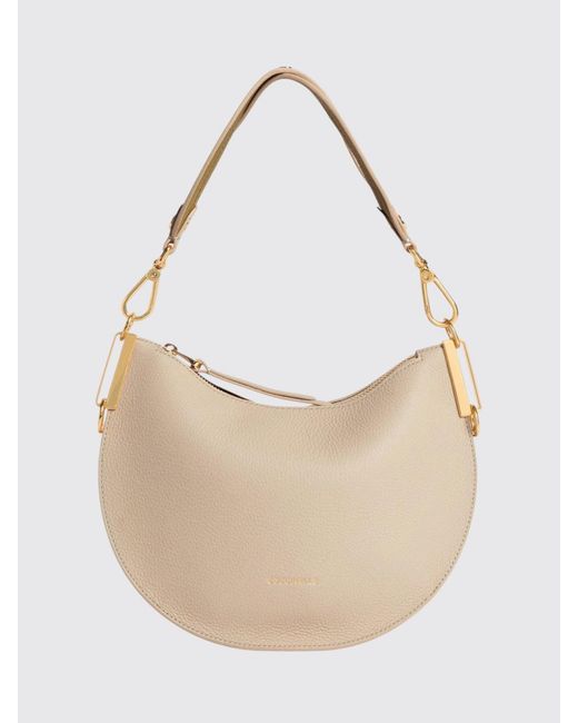 Coccinelle White Sunup Grained Leather Bag