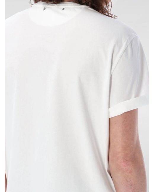 Golden Goose Deluxe Brand White Basic Cotton T-Shirt for men
