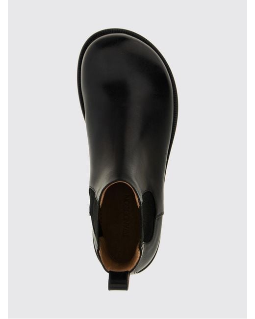 J.W. Anderson Black Leather Chelsea Boots for men