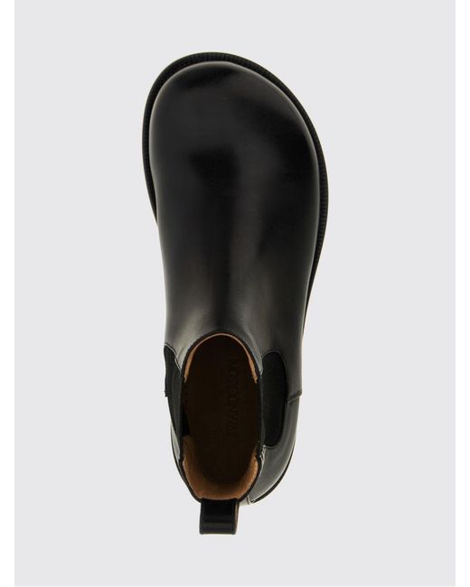 J.W. Anderson Black Leather Chelsea Boots for men