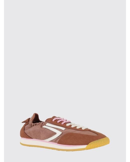 PURAAI Pink 6.02 Panther Vegan Leather And Fabric Sneakers