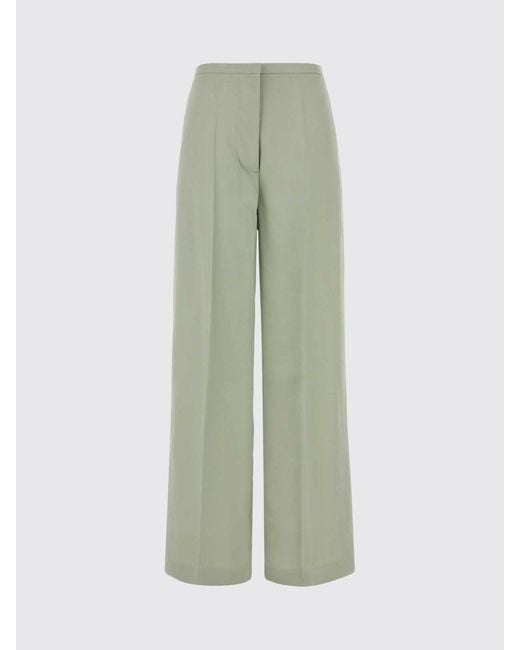 Alberta Ferretti Green Crêpe Tailored Trousers