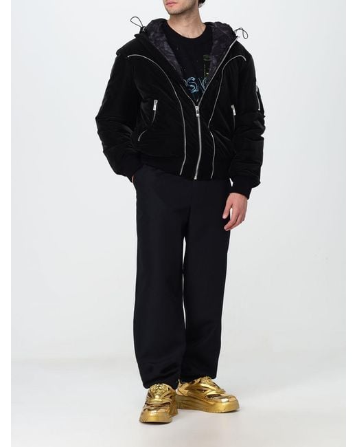 Abrigo Hombre Versace de hombre de color Black