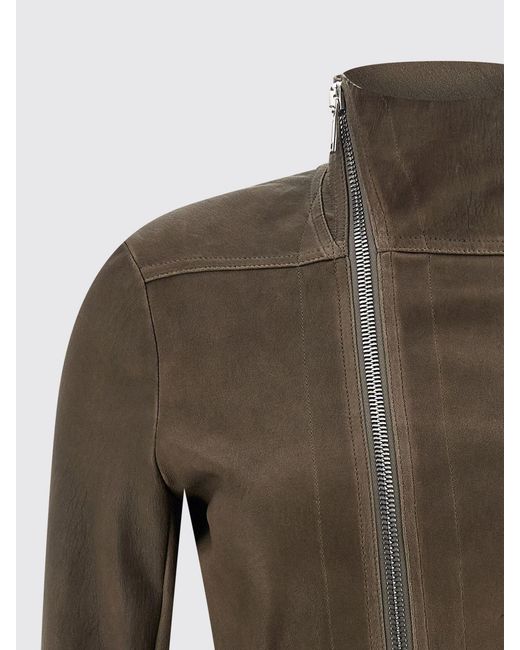 Rick Owens Green Leather Jacket