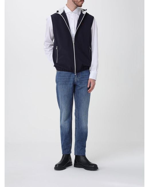 Brunello Cucinelli White Cotton Shirt for men