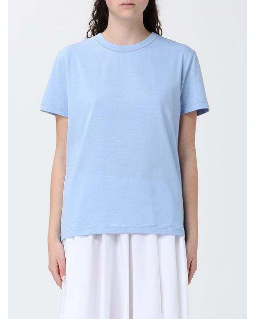 Fabiana Filippi Blue Basic Cotton T-Shirt
