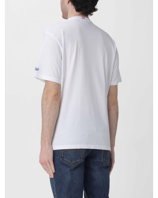 Mc2 Saint Barth White Cotton Crew Neck T-Shirt for men