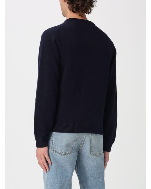 Pull Col Rond En Laine Avec Logo Gucci pour homme en coloris Blue