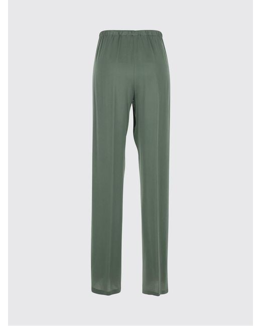 Semicouture Green Straight-Leg Pants