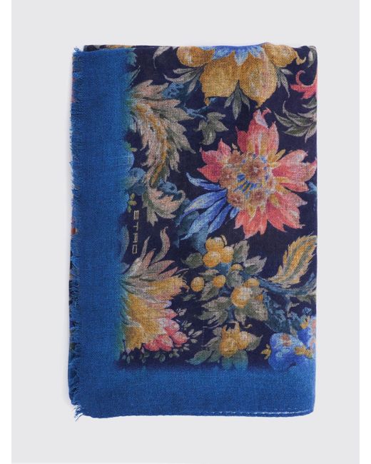 Etro Blue Scarf for men